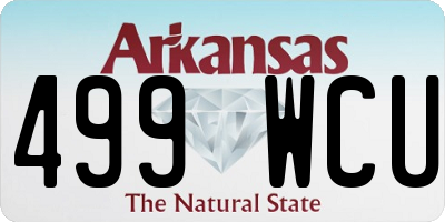 AR license plate 499WCU