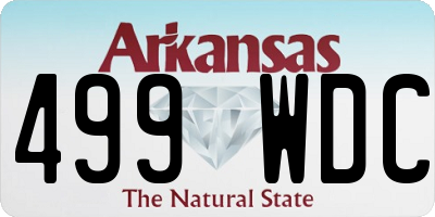AR license plate 499WDC