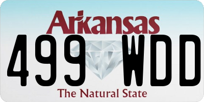 AR license plate 499WDD
