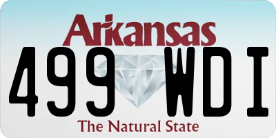 AR license plate 499WDI