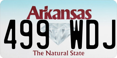 AR license plate 499WDJ