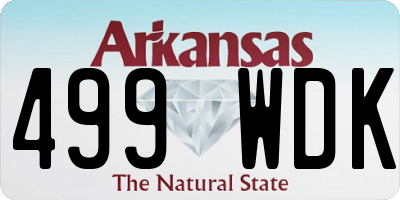 AR license plate 499WDK