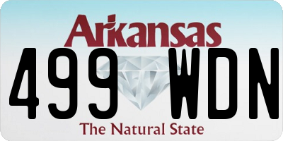 AR license plate 499WDN