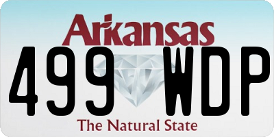 AR license plate 499WDP