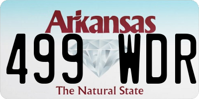 AR license plate 499WDR