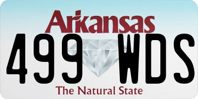 AR license plate 499WDS