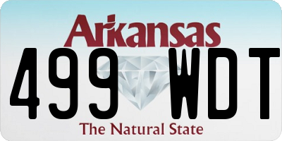 AR license plate 499WDT