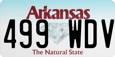 AR license plate 499WDV