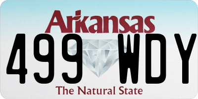 AR license plate 499WDY