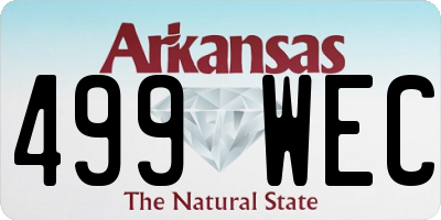 AR license plate 499WEC