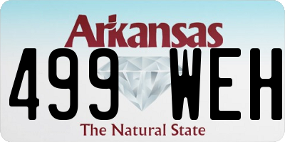 AR license plate 499WEH