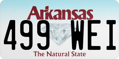 AR license plate 499WEI