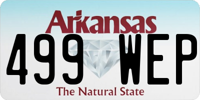 AR license plate 499WEP