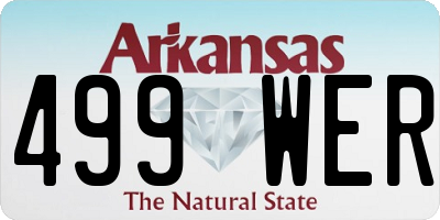 AR license plate 499WER