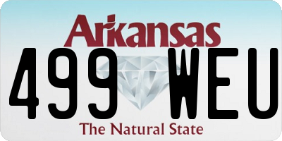 AR license plate 499WEU
