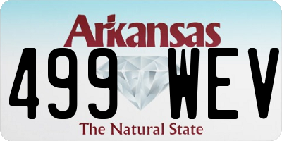 AR license plate 499WEV