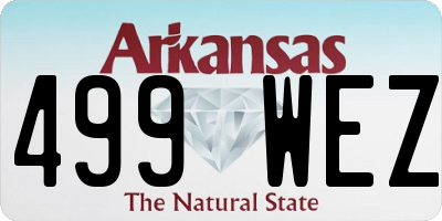 AR license plate 499WEZ
