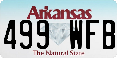 AR license plate 499WFB