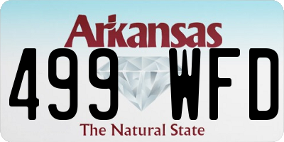 AR license plate 499WFD