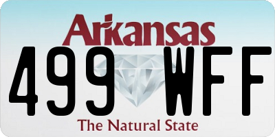 AR license plate 499WFF