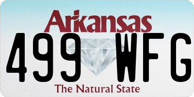 AR license plate 499WFG