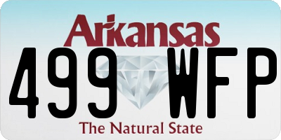 AR license plate 499WFP