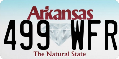 AR license plate 499WFR