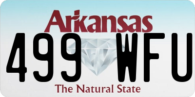 AR license plate 499WFU