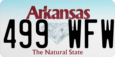 AR license plate 499WFW
