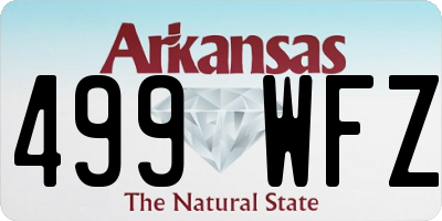 AR license plate 499WFZ