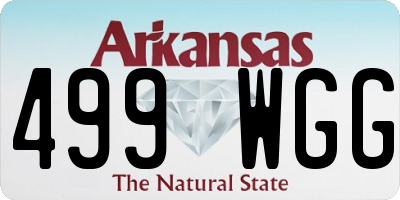AR license plate 499WGG