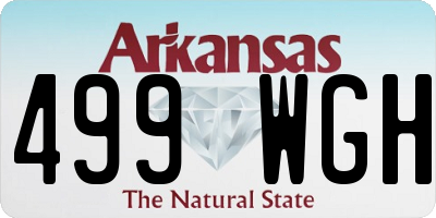 AR license plate 499WGH