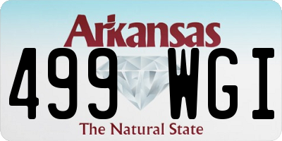 AR license plate 499WGI