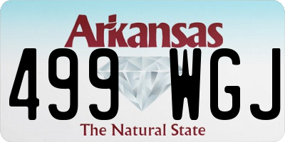 AR license plate 499WGJ