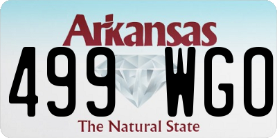 AR license plate 499WGO