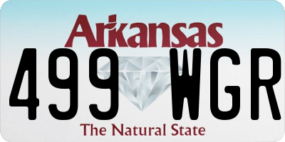 AR license plate 499WGR