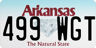 AR license plate 499WGT