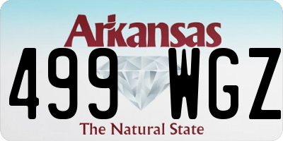 AR license plate 499WGZ