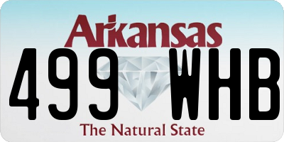 AR license plate 499WHB