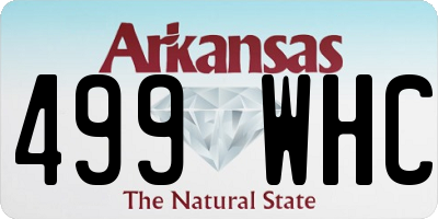 AR license plate 499WHC