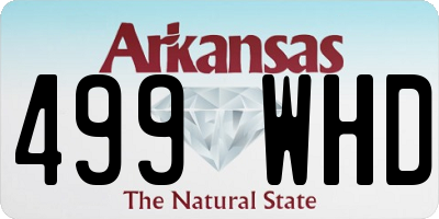 AR license plate 499WHD