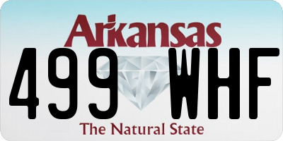 AR license plate 499WHF
