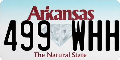 AR license plate 499WHH