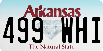 AR license plate 499WHI