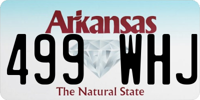 AR license plate 499WHJ