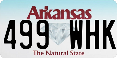 AR license plate 499WHK