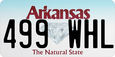 AR license plate 499WHL