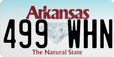 AR license plate 499WHN