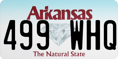 AR license plate 499WHQ
