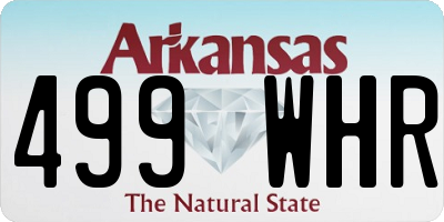 AR license plate 499WHR